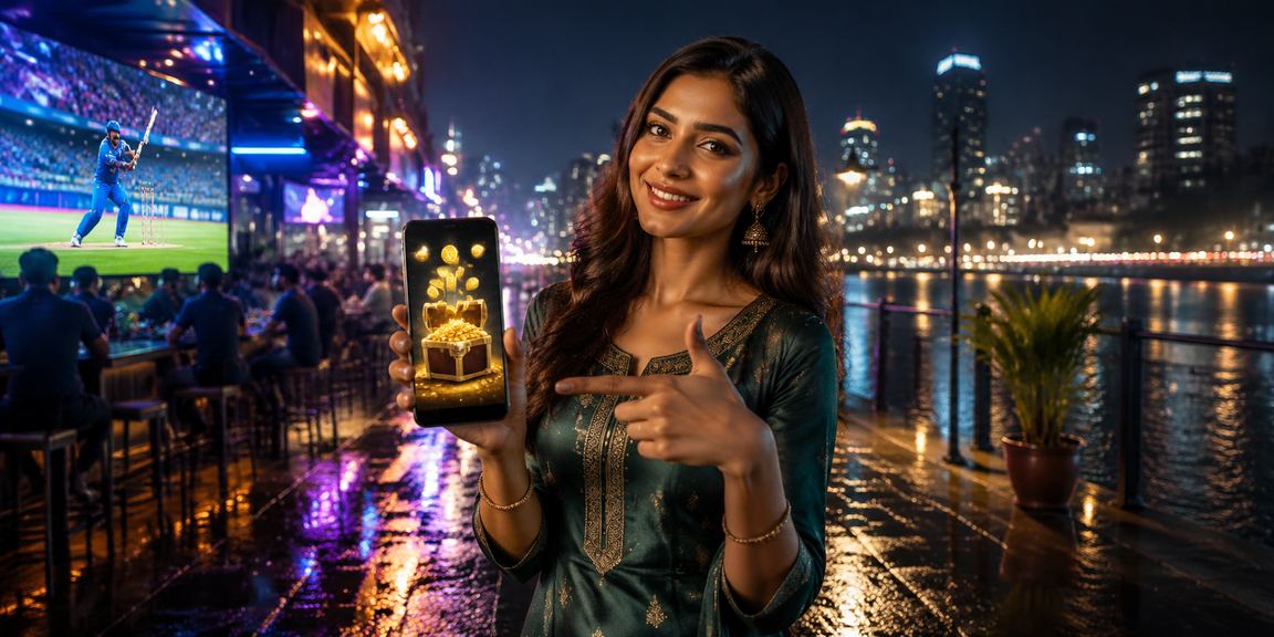 Live casino table and cricket betting ambience in India
